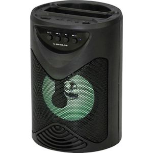 Dunlop TWS Bluetooth Speaker - Draadloze luidspreker - met LED-Licht - Telefoonhouder - FM-radio - 15 Watt