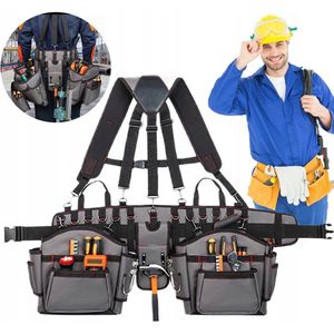 Verstelbare Gereedschapsriem met 30 Vakken - Robuust & Comfortabel