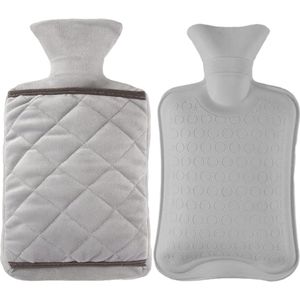 Warmwaterkruik 2 liter met pluche hoes - perfect voor pijnverlichting en spierherstel