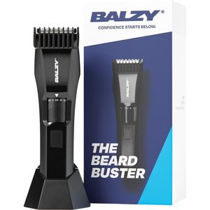 BALZY The BeardBuster® – Baardtrimmer voor Mannen – 20 Lengtes – Titanium T-Blade – USB-C – Waterbestendig (IPX5) -USB-C