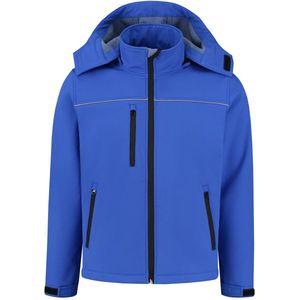 EM Workwear Softshell Jas - Korenblauw - Maat XL - Fleece binnenvoering