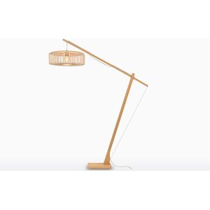 GOOD&MOJO Vloerlamp Bromo - Bamboe - 175x60x207cm - Scandinavisch,Bohemian - Staande lamp voor Woonkamer - Slaapkamer