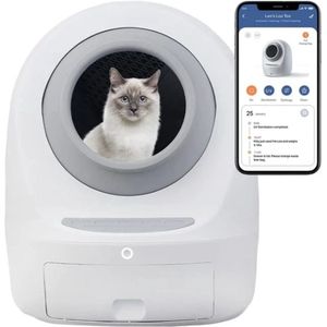 De Fleur - Automatische kattenbak Zelfreinigend - Met App met voice control - litter robot - Electrische Kattenbak - 650*630*660 (mm) - max 25 kg -