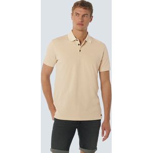 No Excess Mannen Jacquard Polo Camel XXL