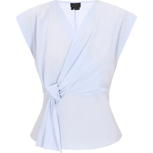 DreiMaster - Classic Look - Wikkelblouse - Diepe V-hals - Kapmouwen