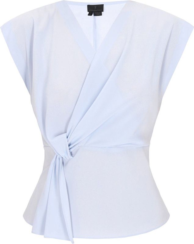 DreiMaster - Classic Look - Wikkelblouse - Diepe V-hals - Kapmouwen