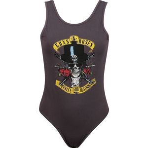 Guns N' Roses Amplified Collection - Tophat SKull Dames Lichaam - houtskool - S