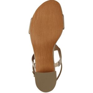 Marco Tozzi - Damessandaal - Blokhak - Vegan - Zwart - Synthetisch