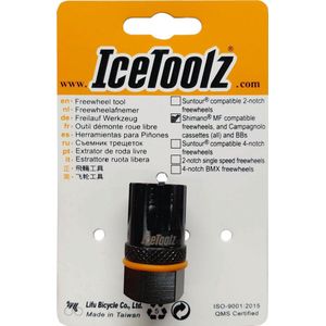 Icetoolz freewheel-afnemer Suntour 2 notch staal zwart