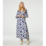 Fabienne Chapot - Nia Jurk - Veelkleurig - Midi Wikkeljurk - V-hals - Lange Mouwen