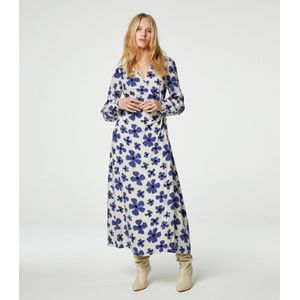 Fabienne Chapot - Nia Jurk - Veelkleurig - Midi Wikkeljurk - V-hals - Lange Mouwen