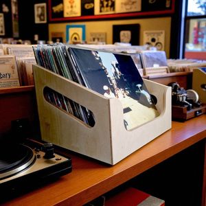 LP bak | vinyl platen bak | opbergbox | vinyl kist | hout | berken | Auditoon | Toon Interieur