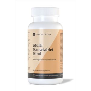 Vital Nutrition Multi Kauwtablet Kind - Afgestemd op behoefte kind - Bosvruchten smaak -Natuurlijk en suikervrij - vanaf 4 jaar - 90 kauwtabletten