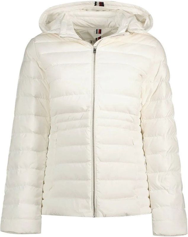 Tommy Hilfiger Feminine Low Down Jas Beige M Vrouw