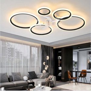 Plafondventilator - Met LED Verlichting - Incl. Afstandsbediening - 6 Snelheden - 100 CM - Zilver