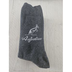 Australian dressed sokken grijs maat 43-46 5 paar