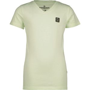 Basic T-Shirt V-Neck - Sun Faded Mint - Maat 128