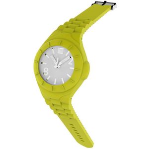 TOO LATE - siliconen horloge - MASH UP LORD REG - Ø 40 mm - acd yellow