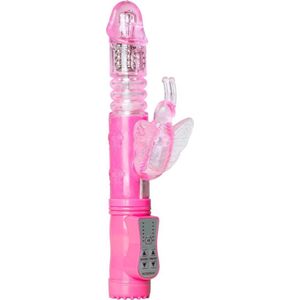 Stotende Butterfly Vibrator - Roze