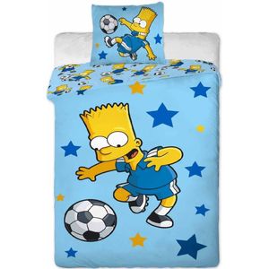 Simpsons Football Star - Dekbedovertrek - Eenpersoons - 140 x 200 cm - Multi