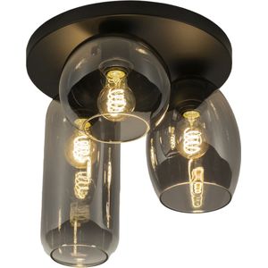 Lumidora Plafondlamp 74824 - Plafonniere - NAPELS - 3 Lichts - E27 - Zwart - Metaal - ⌀ 37 cm