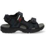 Braqeez 425084-120 Jongens Sportsandalen - Blauw - Leer - Klittenband