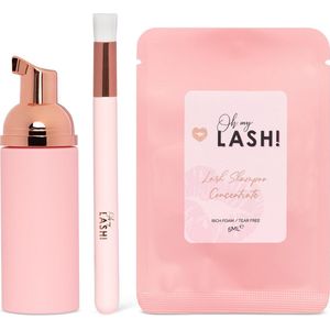 Oh My Lash! - Set bestaande uit Lash Shampoo Concentrate - Foamflesje - Reinigingsborstel