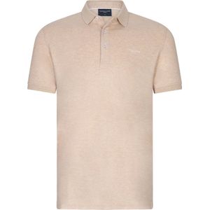 Cavallaro Napoli - Bavegio Poloshirt Melange Beige - Regular-fit - Heren Poloshirt Maat XXL