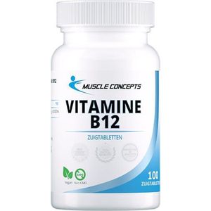 Vitamine B12 - Methylcobalamine - 100 Zuigtabletten | Muscle Concepts