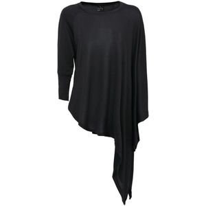 Forplay Knitted Asymmetric Sweater Dames Sweatshirts - zwart - S