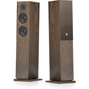 Audio Pro A48 W Smart Multiroom Actieve Vloerstaande Luidsprekers - Audio Pro Multiroom (Linkplay) - Ruimtecorrectie - 2x130W Speakers - Walnoot