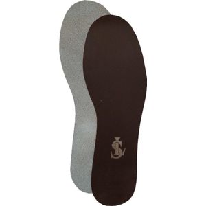 SL Leren Inlegzool - Inplakzool - Echt Leder - Bruin - Maat 35/36