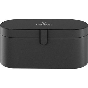VENEUX® Leren Opbergcase - Zwart
