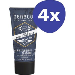 Benecos For Men Only Face & Aftershave Balm 2in1 (4x 50ml)