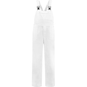 EM Workwear Tuinbroek Polyester/Katoen  Wit - Maat 58