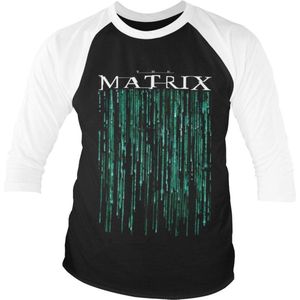 The Matrix Raglan top -S- The Matrix Zwart/Wit