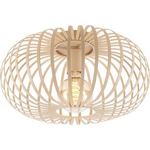 Landelijke plafondlamp 1 lichts | zandkleur/ beige | Ø 40cm