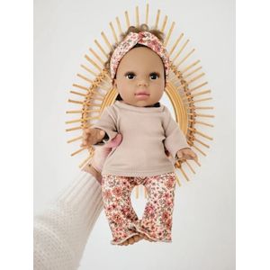 Baby born poppenkleding - poppenkleding - poppenkleertjes set flared, longsleeve & haarband. Handgemaakt, hip & trendy