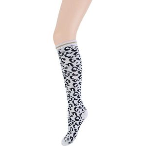 Yellow Moon Kniekous Leopard Grijs - aanbieding! # wordt niet retour genomen! #