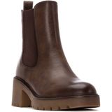 Refresh - Chelsea Boots - Imitatieleer - Dames Enkellaars Met Hak