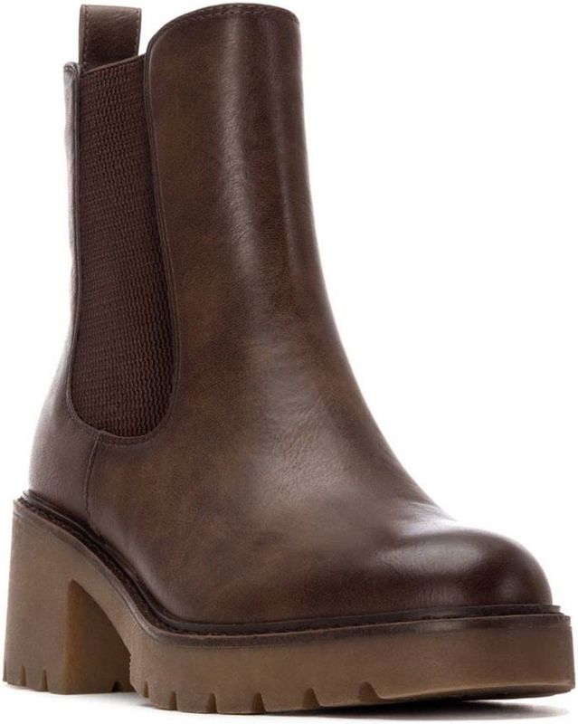 Refresh - Chelsea Boots - Imitatieleer - Dames Enkellaars Met Hak