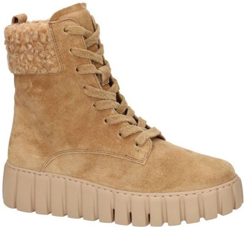 GABOR - Veterlaarsjes - Lichtbruin - Suède - Wide Fit