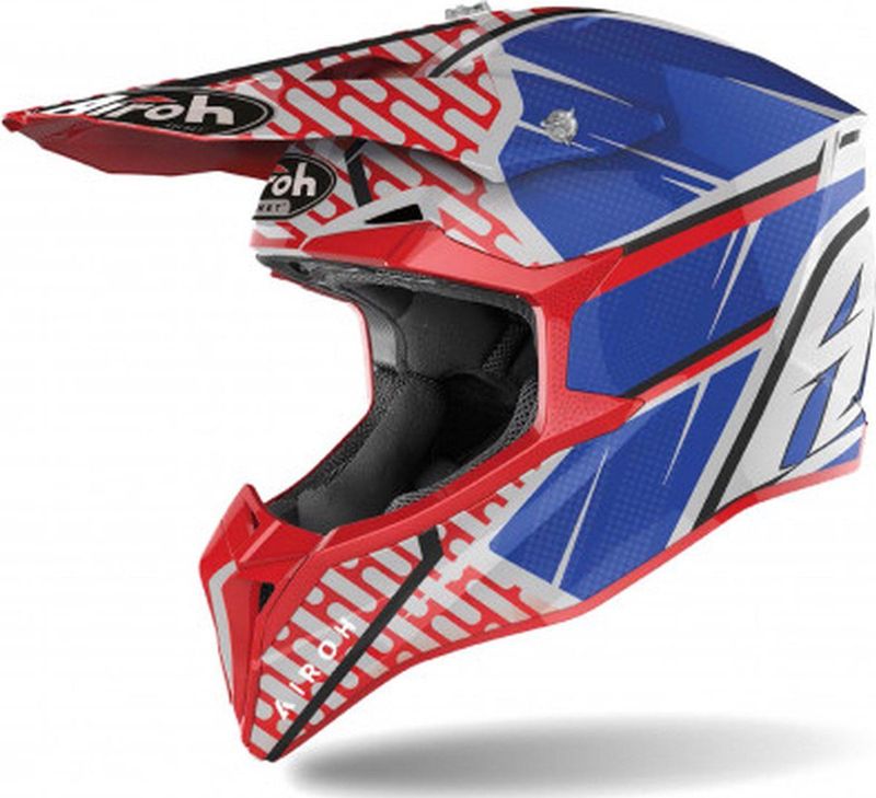 Airoh - Wraap Idol - Crosshelm - Rood Blauw