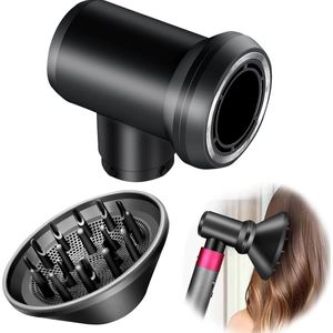 Haardrogeropzetstuk-Diffuser en adapter geschikt voor Dyson Airwrap Styler HS01 HS05-een krultang wordt een föhn-geschikt voor krullend of golvend haar-Gereedschappen geschikt voor haarstyling-geschikt voor Dyson-accessoires