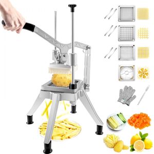 Commerciële Chopper, Commerciële Groente Chopper met 4 Messen, Fruit Dicer