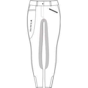 Easy Rider - Rijbroek Joy - Fullgrip - Wit - Maat 152