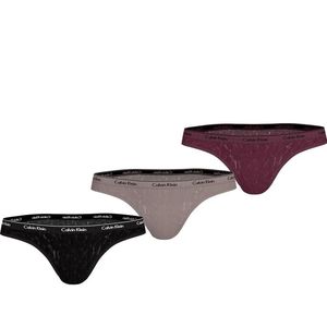 Calvin Klein - 3-Pack String - Zwart - Synthetisch