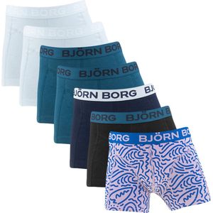 Björn Borg jongens cotton stretch 7P boxers basic print multi - 158/164