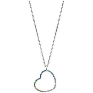 Engelsrufer Dames Ketting 925 sterling zilveren Zirkonia One Size Blauww 32020118