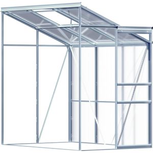 Gardebruk Aluminium Tuinkas - 3,8m³ 190x122cm met Raam & Schuifdeur